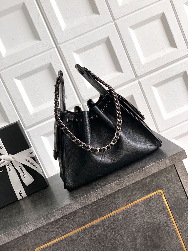 CC original grained calfskin 25 small handbag AS5293 black