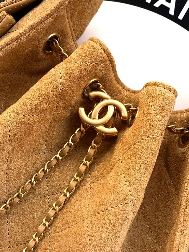 CC original suede calfskin 25 small handbag AS5293 light brown