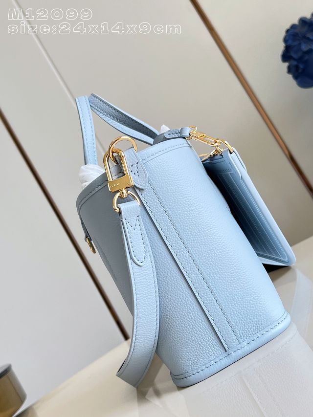 Louis vuitton original calfskin&canvas neverfull Inside out BB M28336 blue