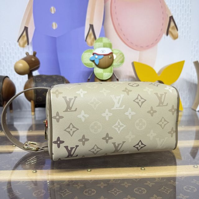 Louis vuitton original canvas small locker dopp kit M29426 beige