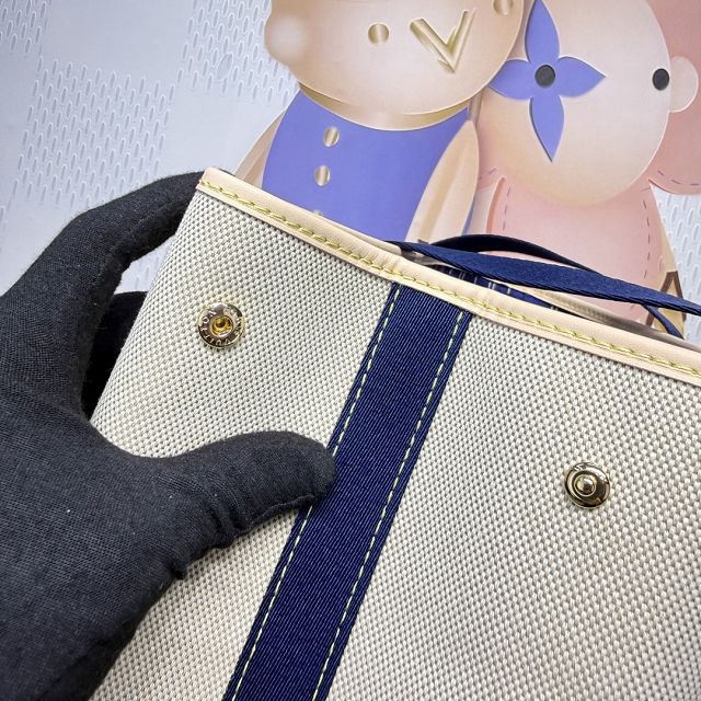 Louis vuitton original cotton escale bag M28503 ocean blue