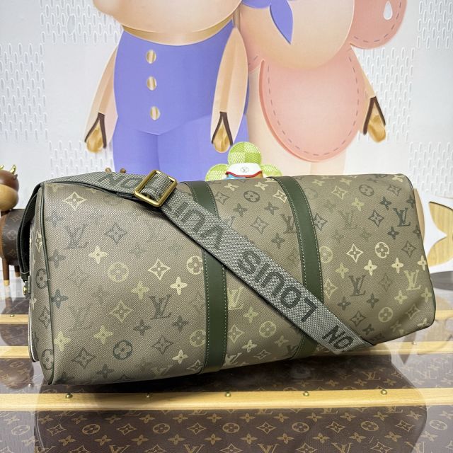 Louis vuitton monogram canvas keepall 45 M29158 green