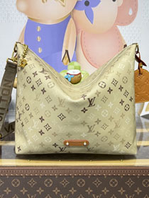 Louis vuitton monogram canvas vagabond hobo bag M26931 sand beige