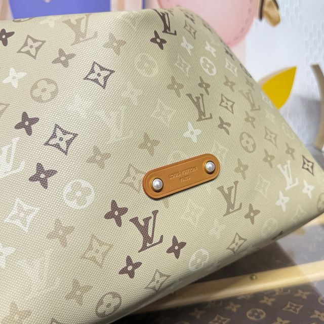 Louis vuitton monogram canvas vagabond hobo bag M26931 sand beige