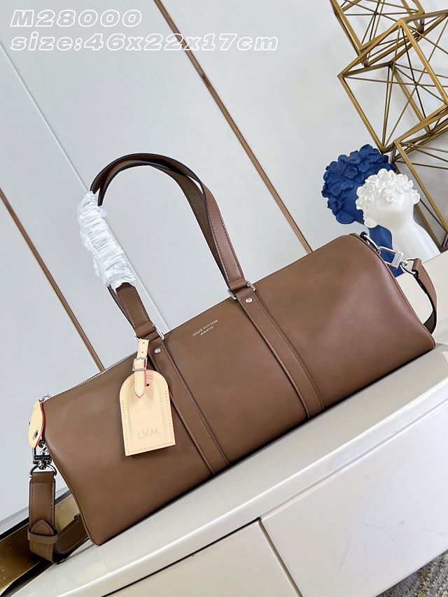 Louis vuitton original calfskin needle bag M28000 brown