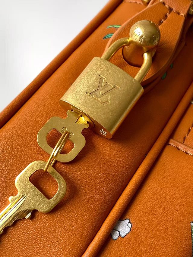 Louis vuitton original calfskin nil city bag GM M27993 brown