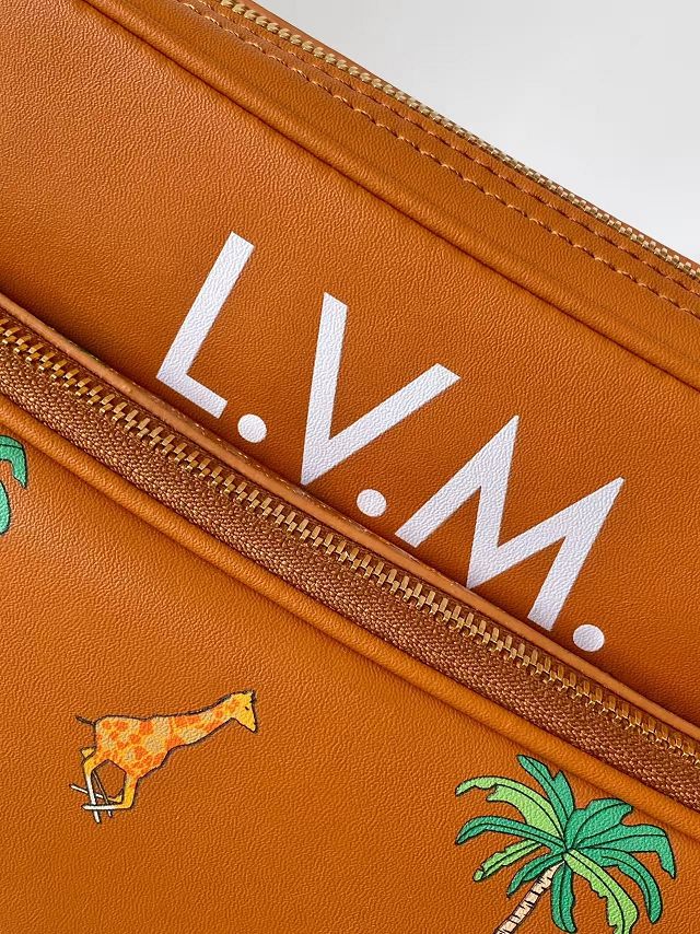 Louis vuitton original calfskin nil city bag GM M27993 brown