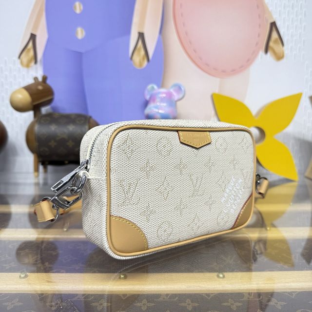 Louis vuitton original coated canvas trocadero wearable wallet M27155 white