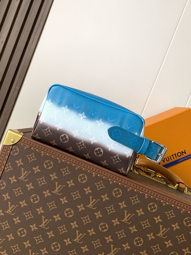Louis vuitton original monogram canvas locker dopp kit M28228