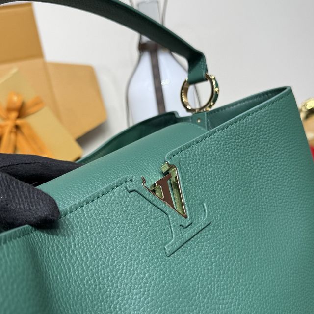 Louis vuitton original calfskin capucines visionnaire GM handbag M26259 green