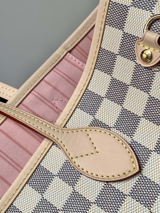 New Louis vuitton original damier azur neverfull mm N40604 pink
