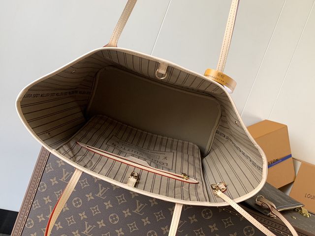 New Louis vuitton original monogram canvas neverfull gm M46978 beige