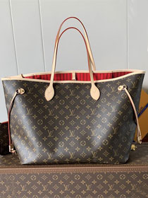 New Louis vuitton original monogram canvas neverfull gm M46978 red