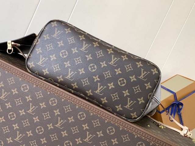 New Louis vuitton original monogram canvas neverfull mm M46987 rose red