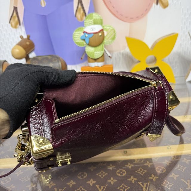Louis vuitton aged calfskin side trunk MM M26305 bordeaux