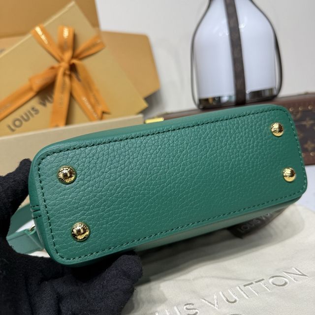 Louis vuitton original calfskin capucines mini handbag M24739 green