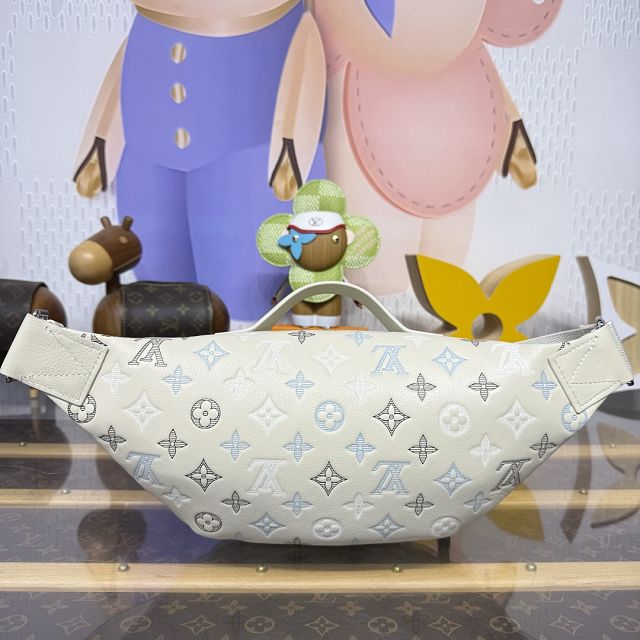 Louis vuitton original calfskin rush bumbag M28619 white