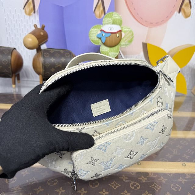 Louis vuitton original calfskin rush bumbag M28619 white