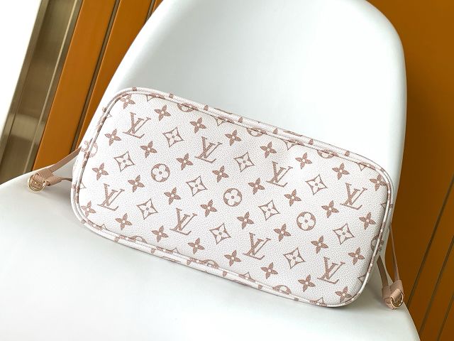 Louis vuitton original calfskin&canvas neverfull Inside out MM M25665 dune