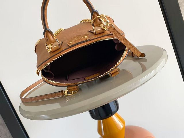 Louis vuitton original calfskin alma trunk BB M29091 brown