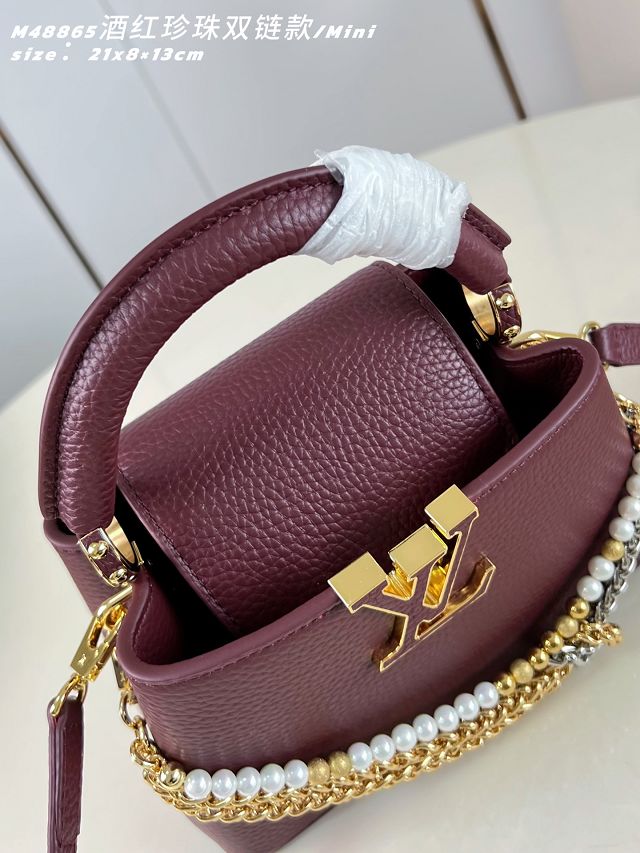 Louis vuitton original calfskin capucines BB M15117