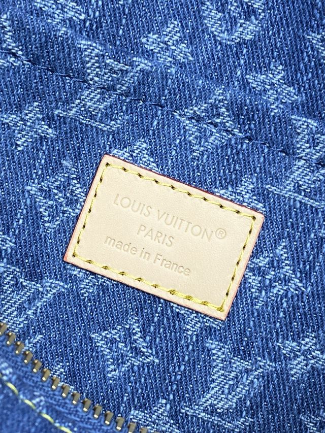 Louis vuitton original denim cruiser toiletry bag M27945 blue