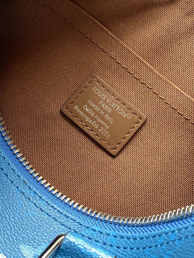 Louis vuitton original monogram canvas keepall 25 M28026 blue