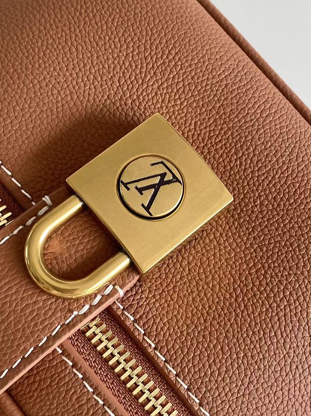 Louis vuitton original calfskin low key vanity pouch M27505 brown