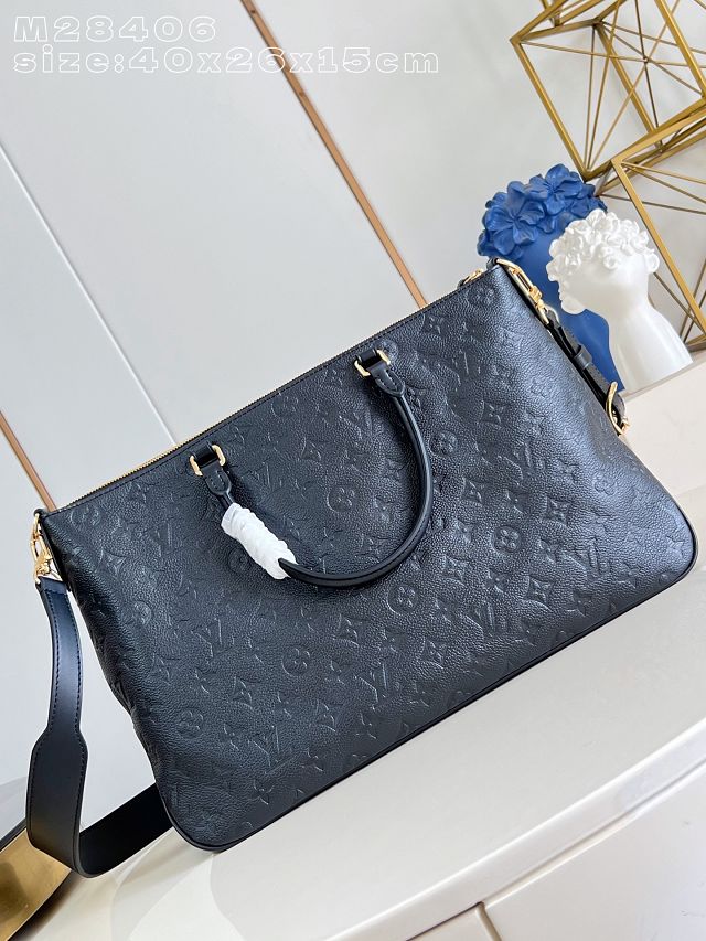 Louis vuitton original calfskin skyline MM handbag M28406 black