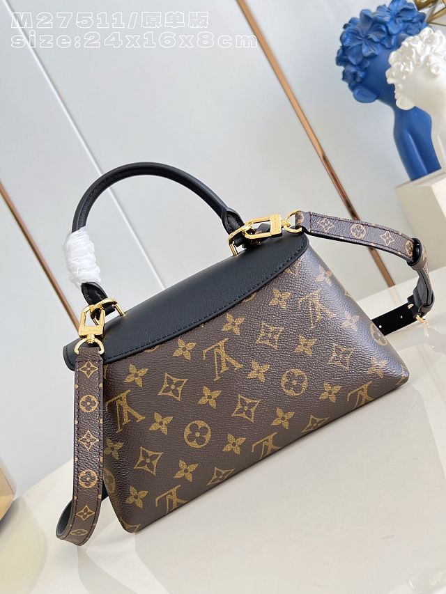 Louis vuitton original calfskin&canvas nmadeleine BB M27511 black