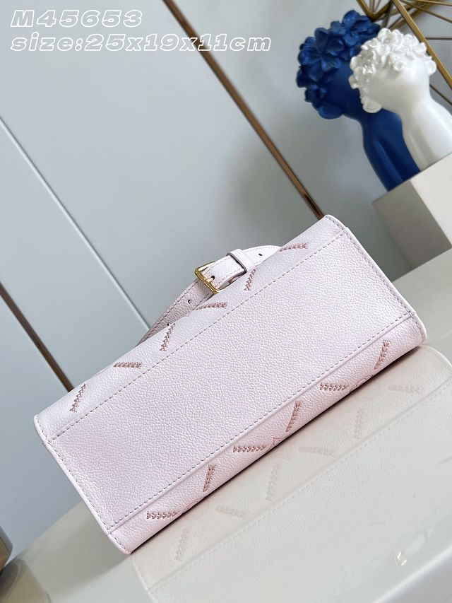 Louis vuitton original calfskin onthego pm M28528 light pink