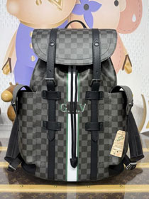 Louis vuitton original damier graphite christopher backpack mm P01969
