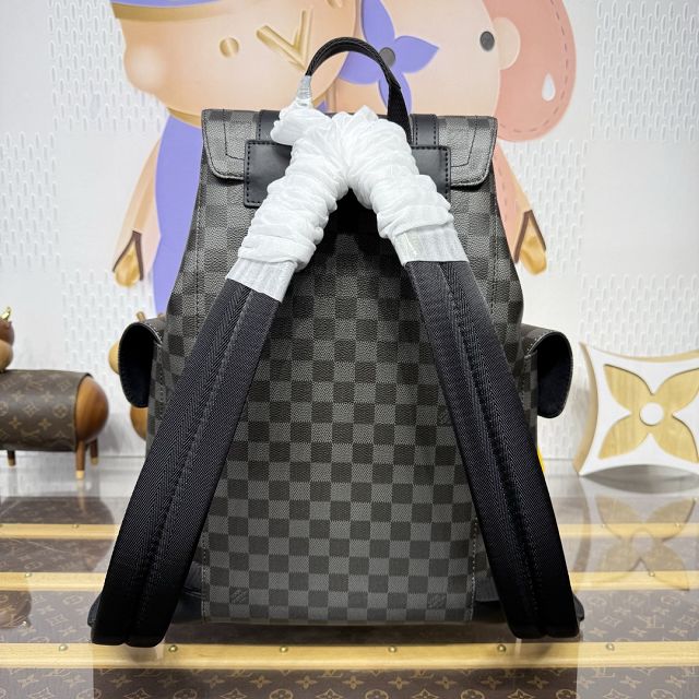 Louis vuitton original damier graphite christopher backpack mm P01969