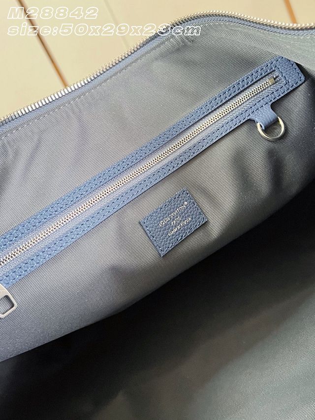 Louis vuitton original denim keepall 45 M28842 blue