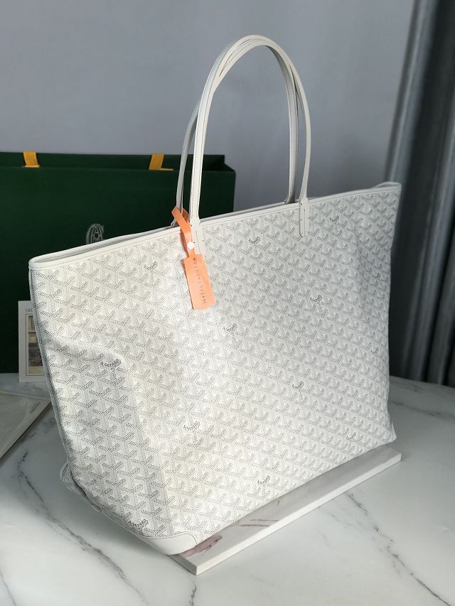 Goyard original canvas artois gm bag GY0129 white