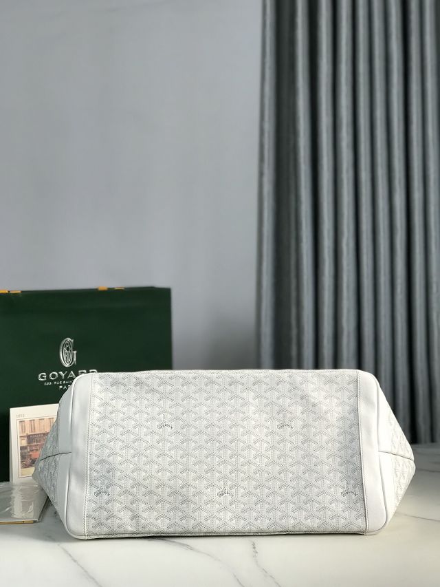Goyard original canvas artois gm bag GY0129 white