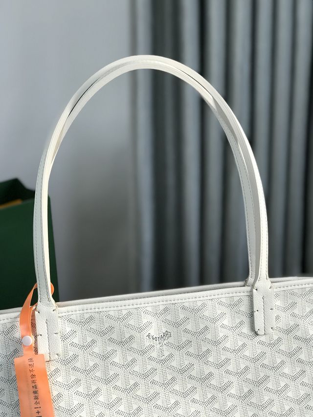 Goyard original canvas artois gm bag GY0129 white