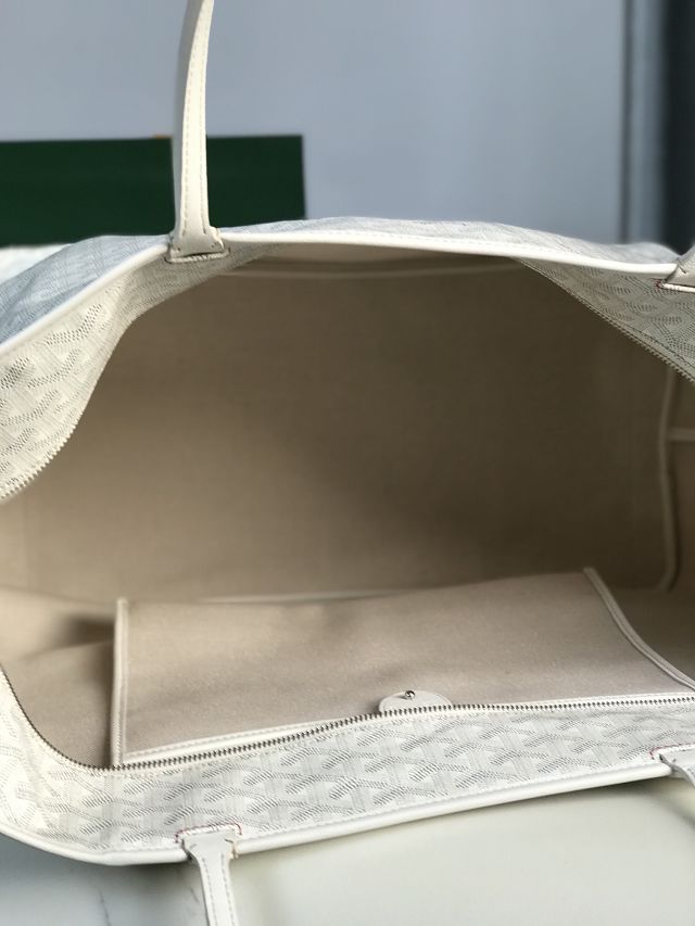 Goyard original canvas artois gm bag GY0129 white