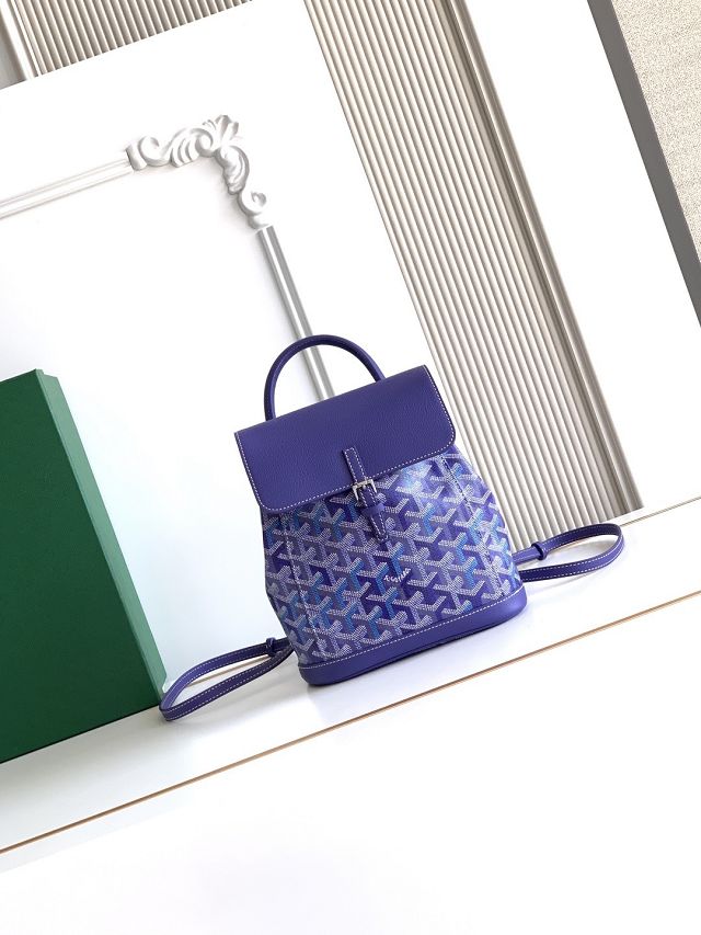 Goyard original canvas alpin mini backpack GY0118 blueberry purple