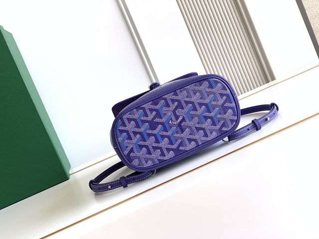 Goyard original canvas alpin mini backpack GY0118 blueberry purple
