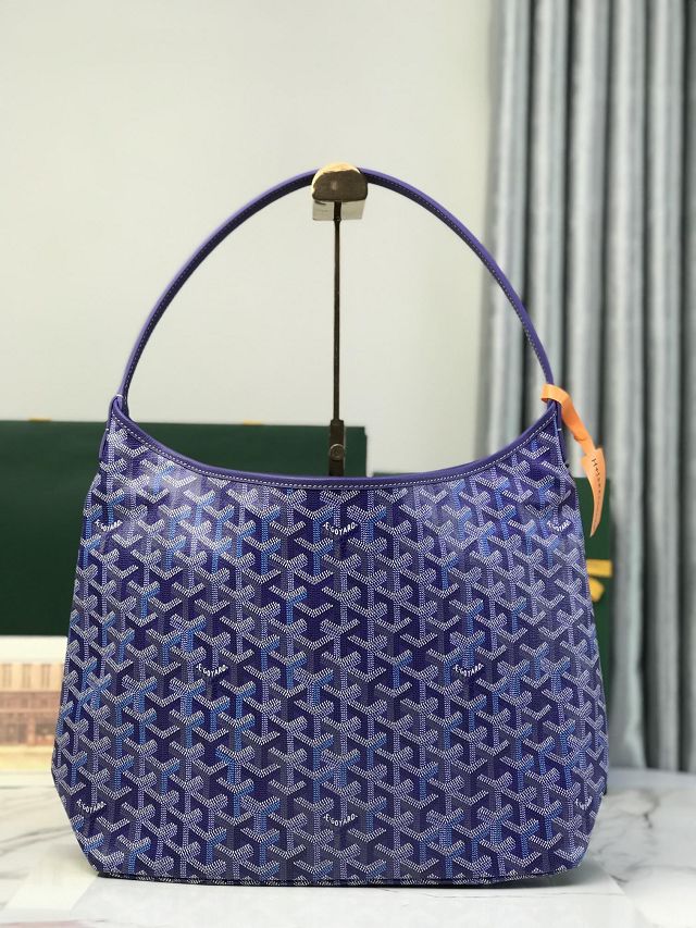 Goyard original canvas boheme hobo bag GY0094 blueberry purple