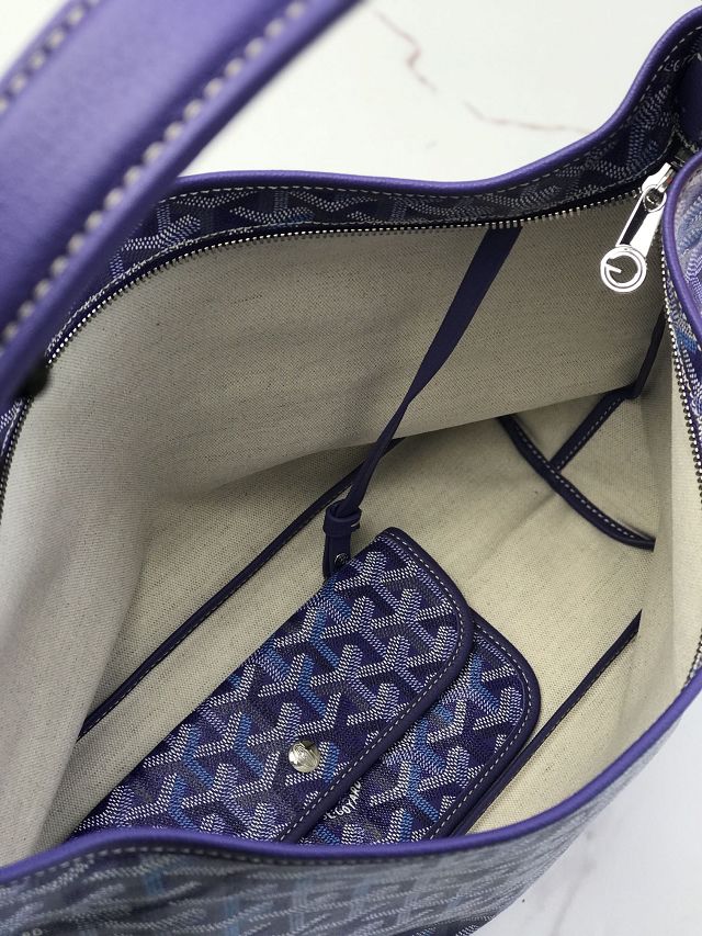 Goyard original canvas boheme hobo bag GY0094 blueberry purple