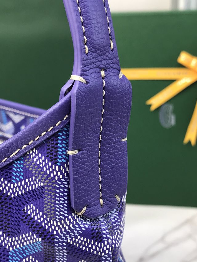 Goyard original canvas boheme hobo bag GY0094 blueberry purple