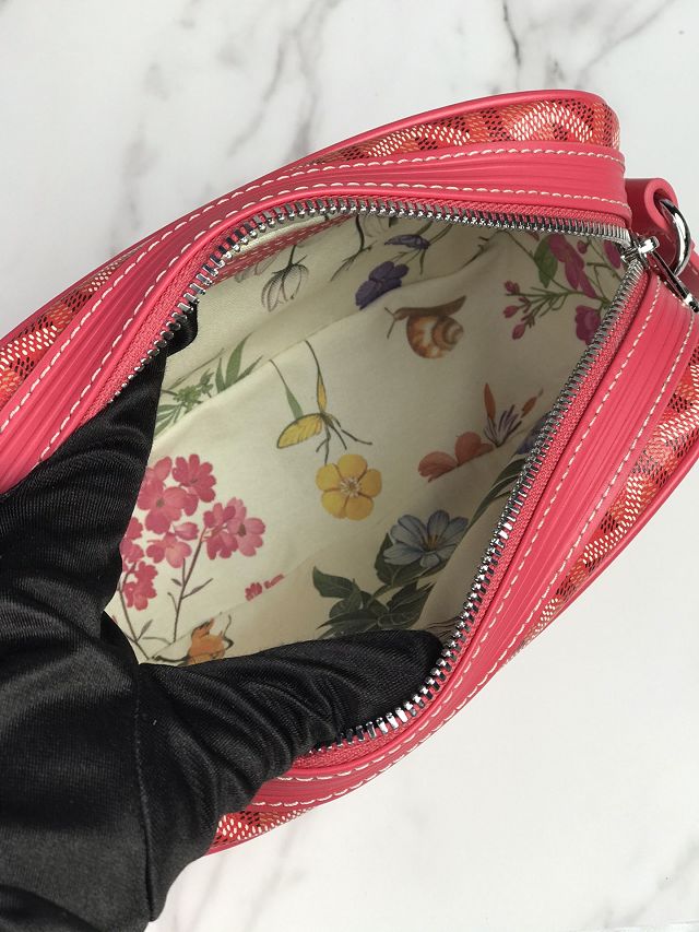 Goyard original canvas cap vert bag GY0015 fuchsia