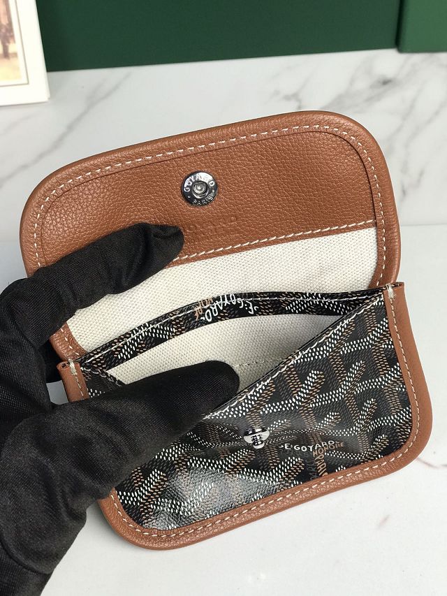 Goyard original canvas hobo boheme mini bag GY0143 black&brown