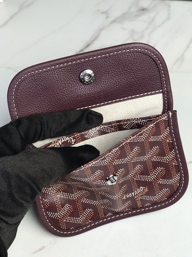 Goyard original canvas hobo boheme mini bag GY0143 burgundy