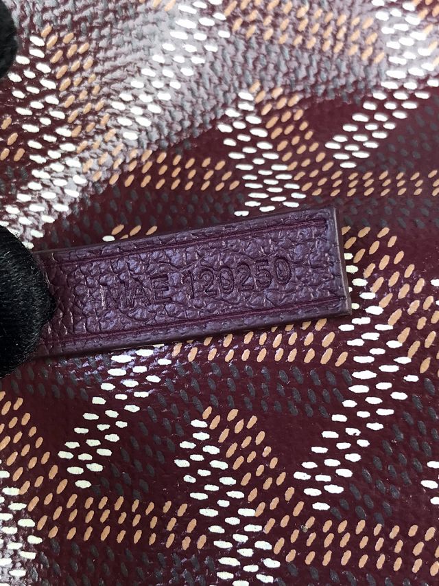 Goyard original canvas hobo boheme mini bag GY0143 burgundy