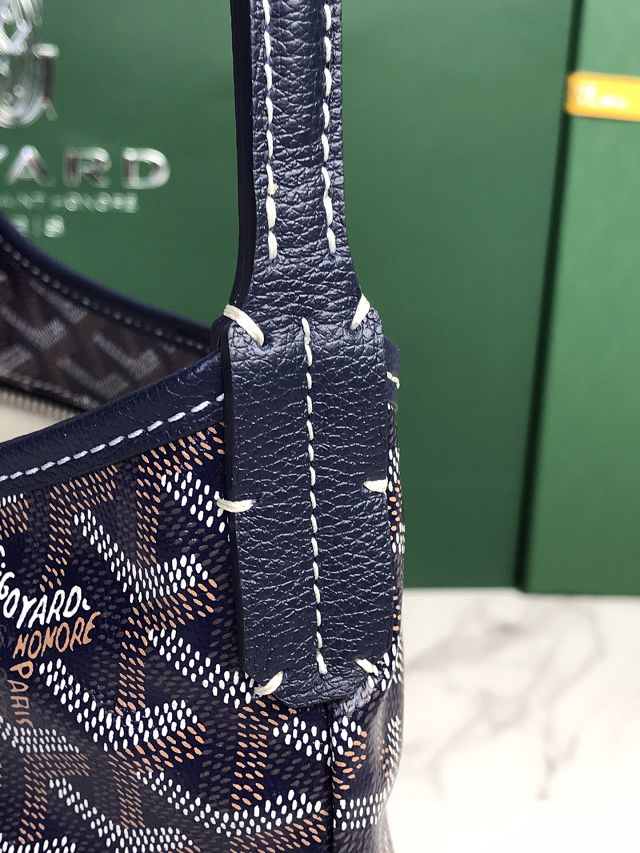 Goyard original canvas hobo boheme mini bag GY0143 dark blue