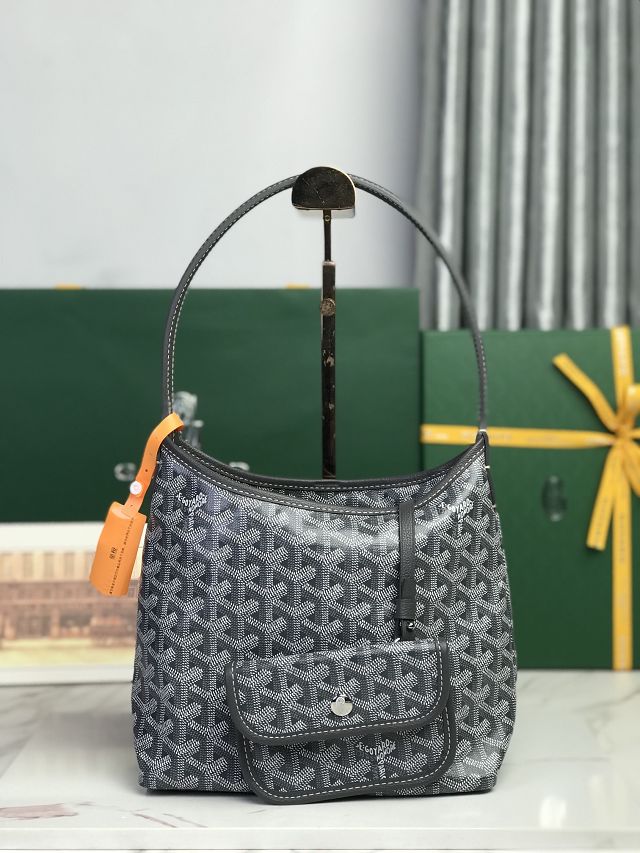 Goyard original canvas hobo boheme mini bag GY0143 grey
