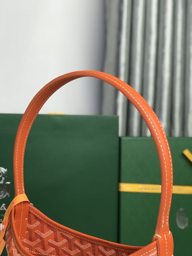 Goyard original canvas hobo boheme mini bag GY0143 orange